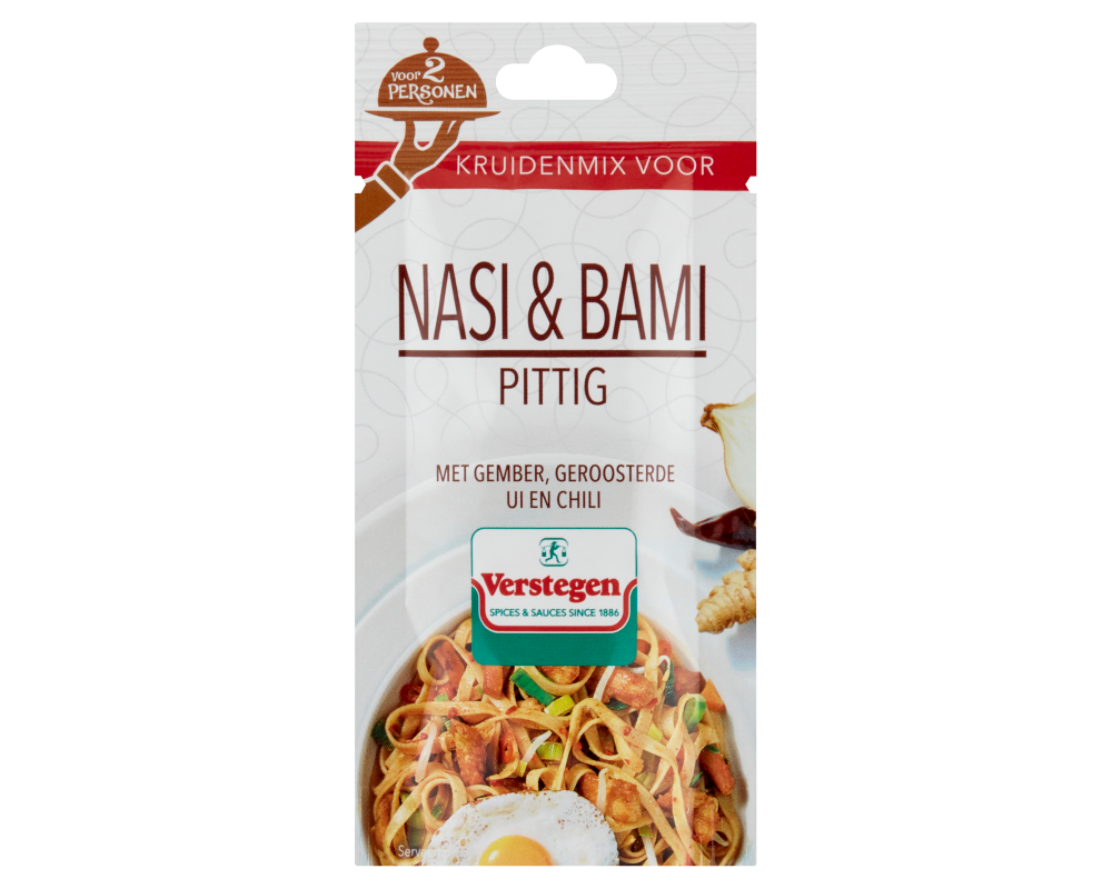 Kruidenmix voor Nasi & Bami pittig (2 personen) - Zakje