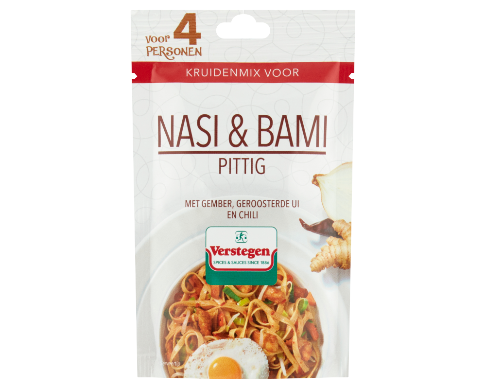 Kruidenmix voor Nasi & Bami pittig (4 personen) - Zakje