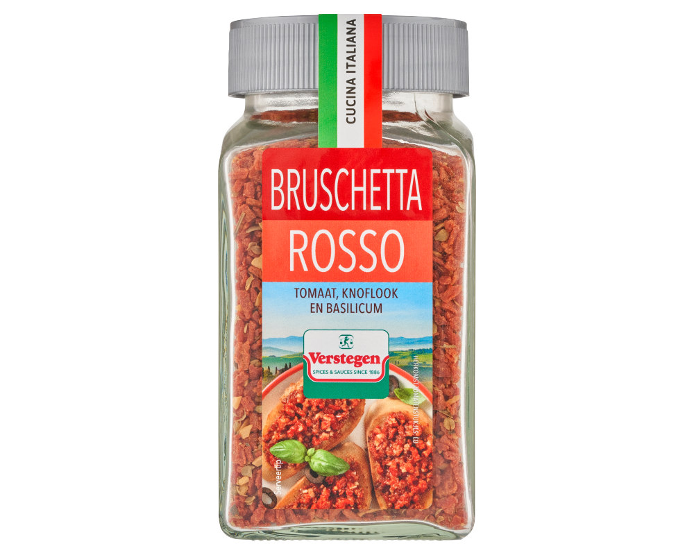 Italiaanse Kruidenmix – Bruschetta Rosso – Voorraadpot